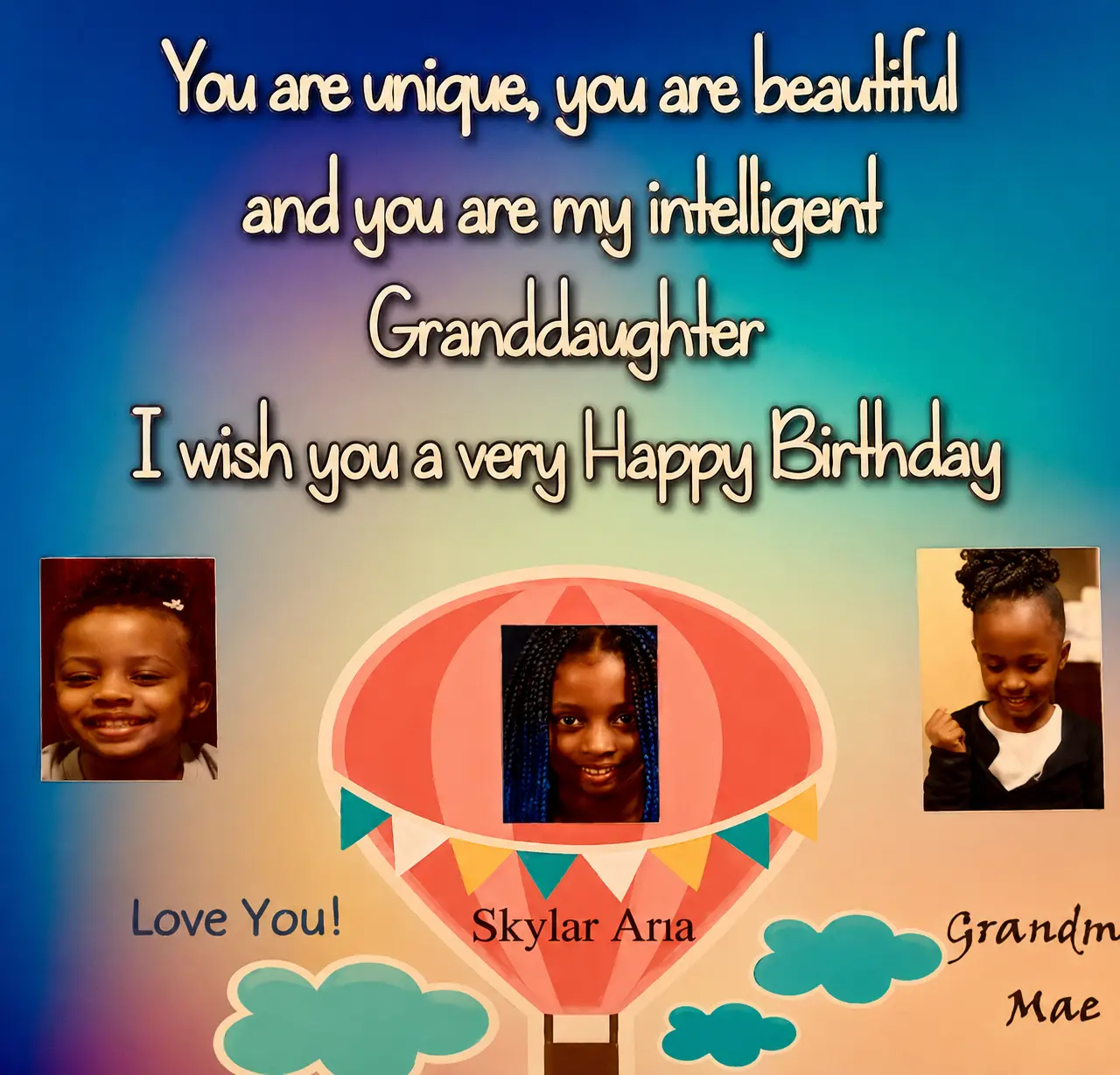 Community birthday celebration graphic