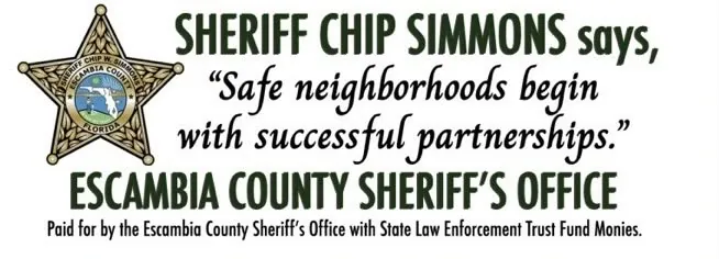 Escambia County Sheriff's Office community partnership banner