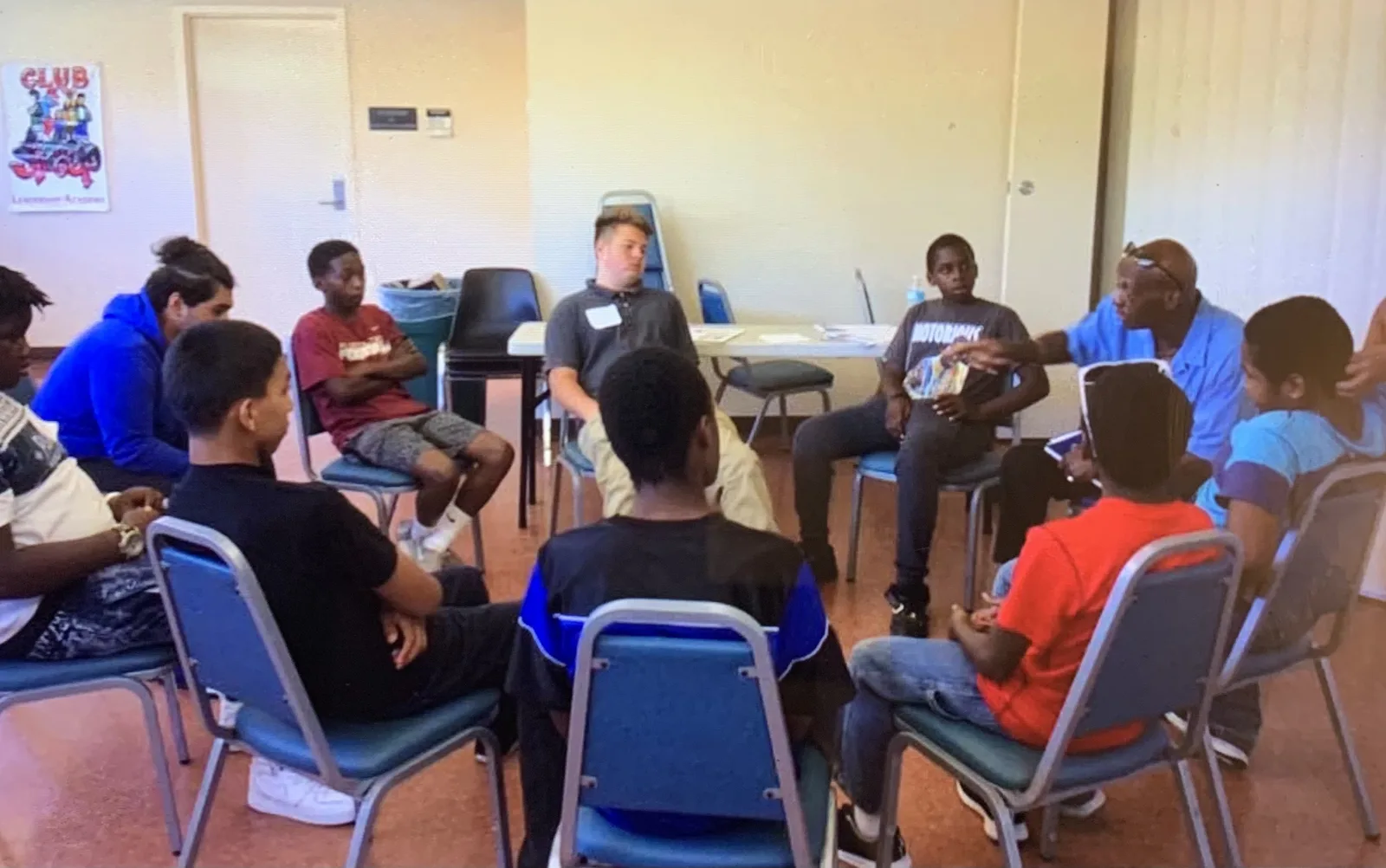GEYM mentoring circle with young men