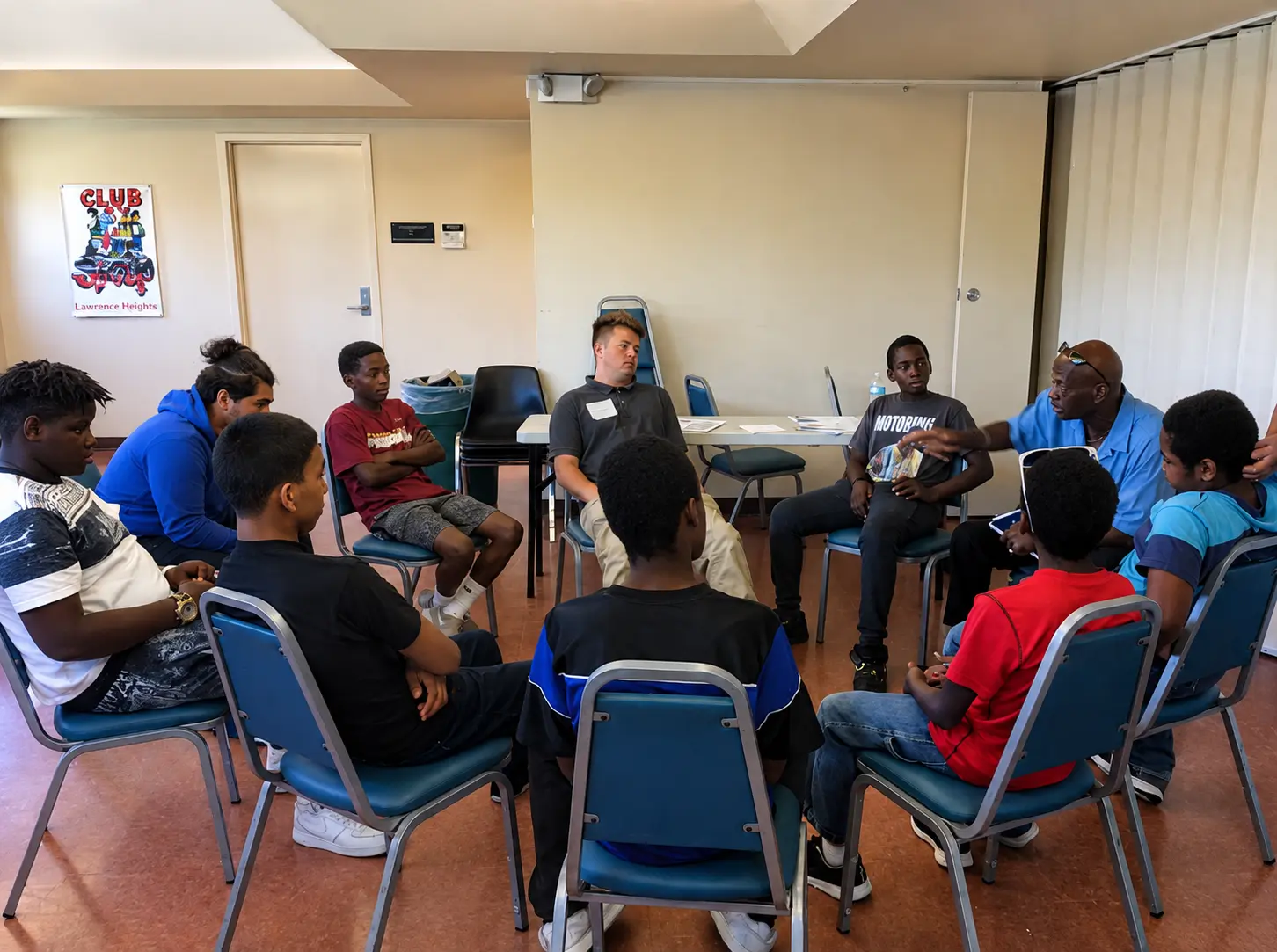 Youth mentoring circle discussion