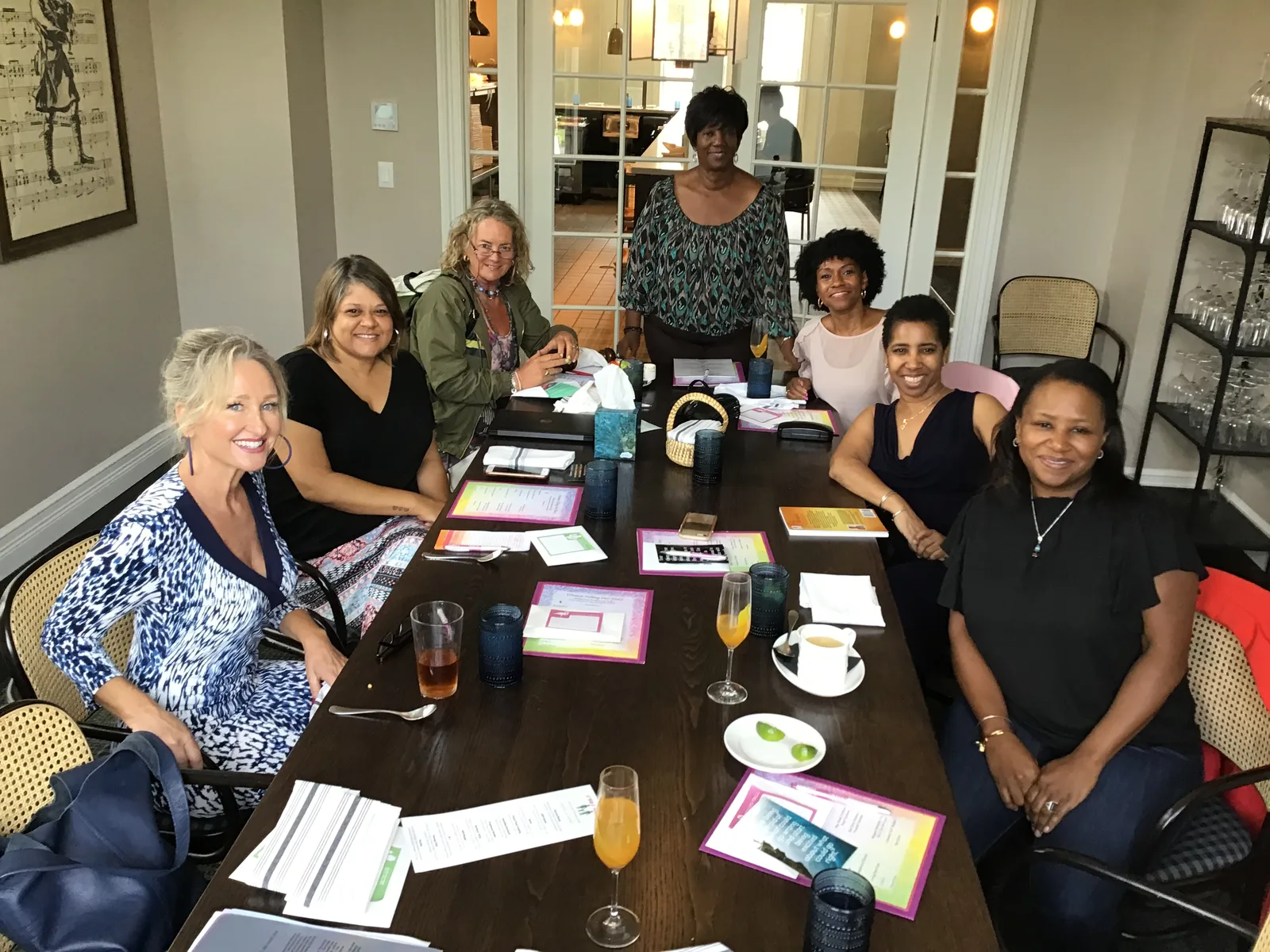 Women Telling Our Story gathering over breakfast